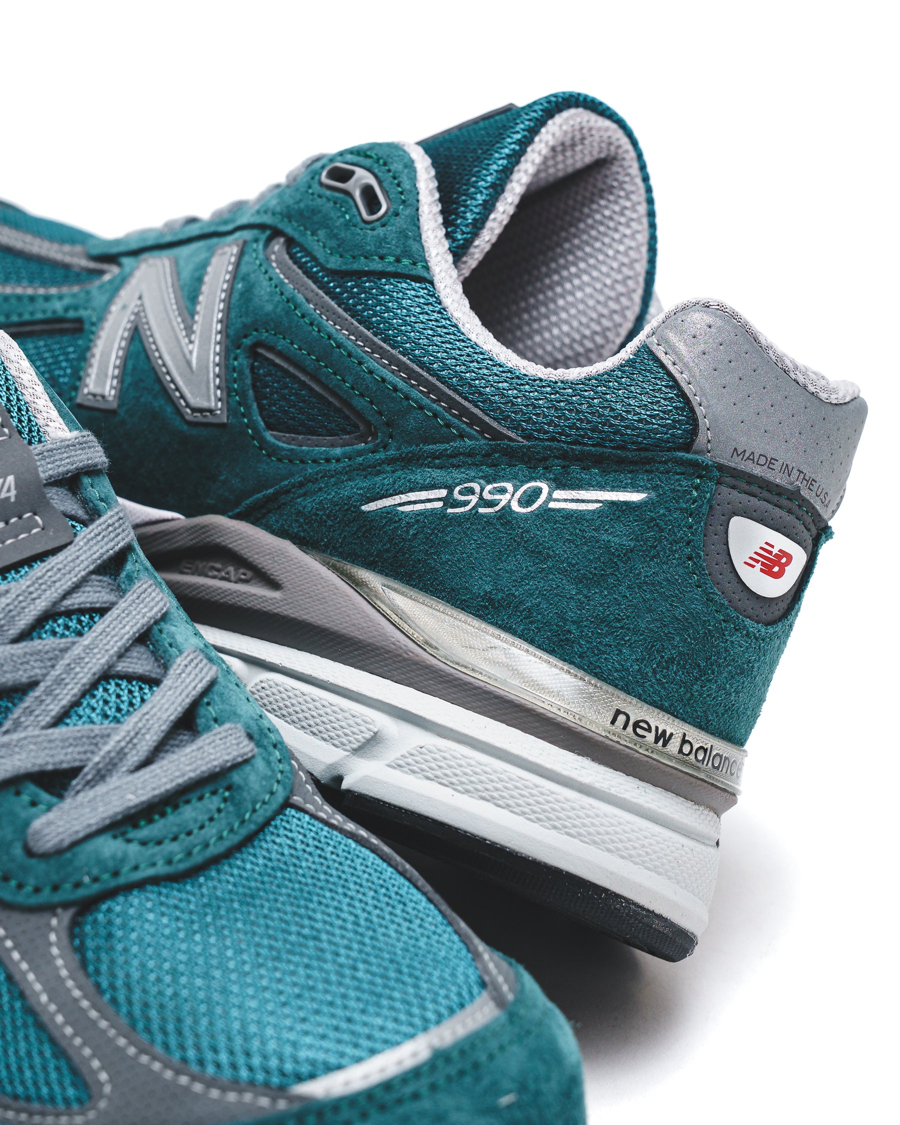 New Balance Men Made in USA 990v4 Vintage Teal U990OV4