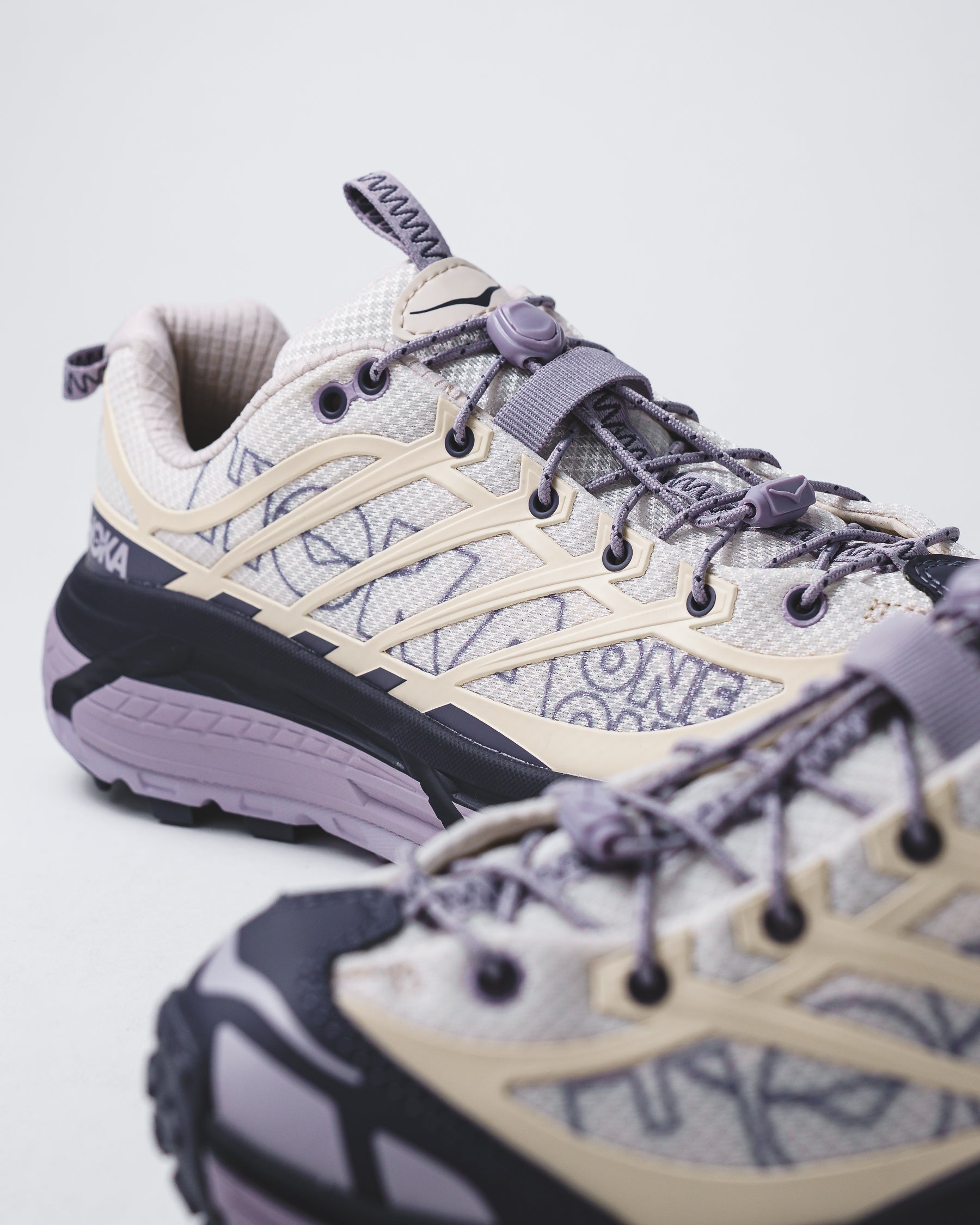 Hoka Men Mafate Three2 Wordmark Oat Milk 1175490-OSQ