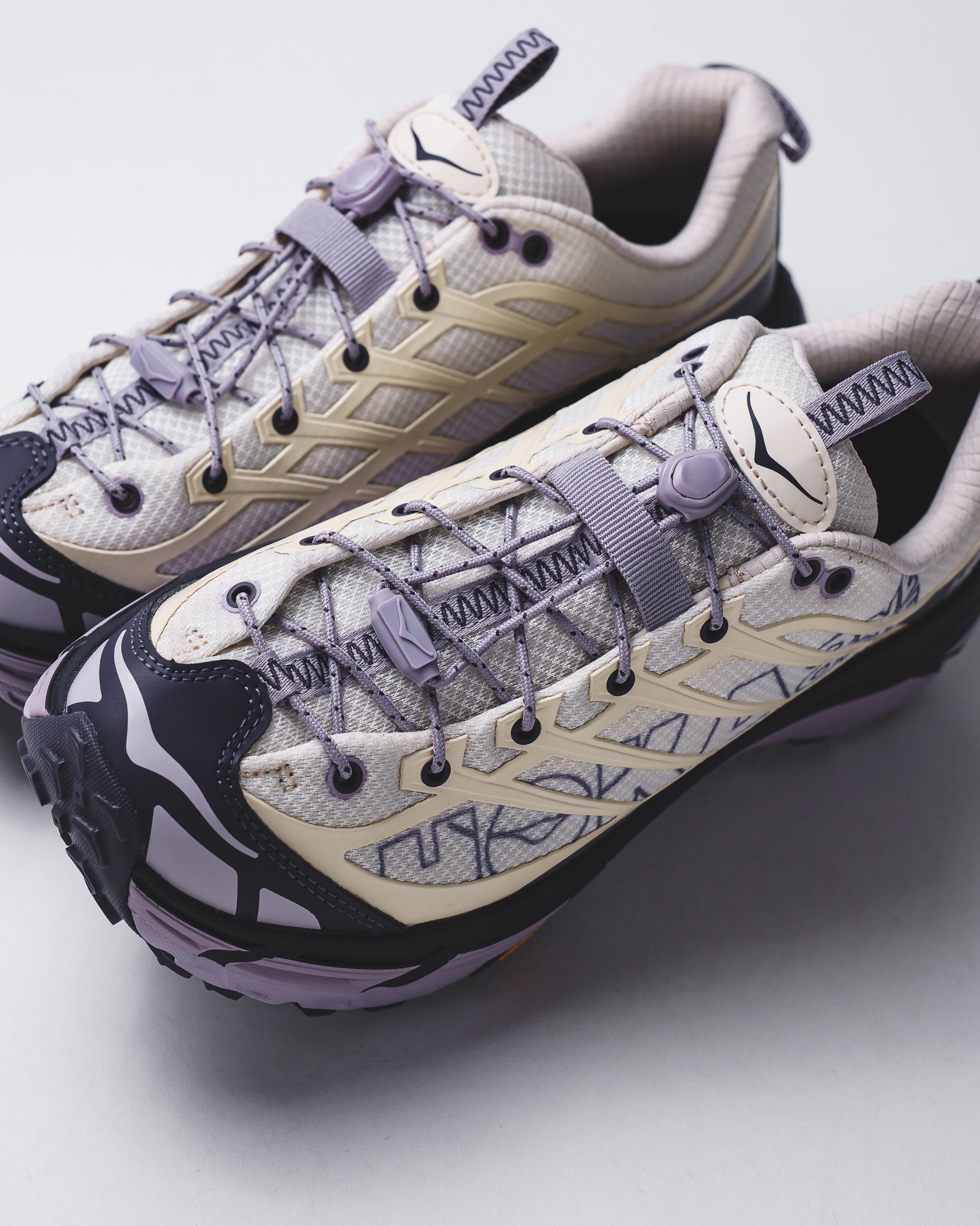 Hoka Men Mafate Three2 Wordmark Oat Milk 1175490-OSQ