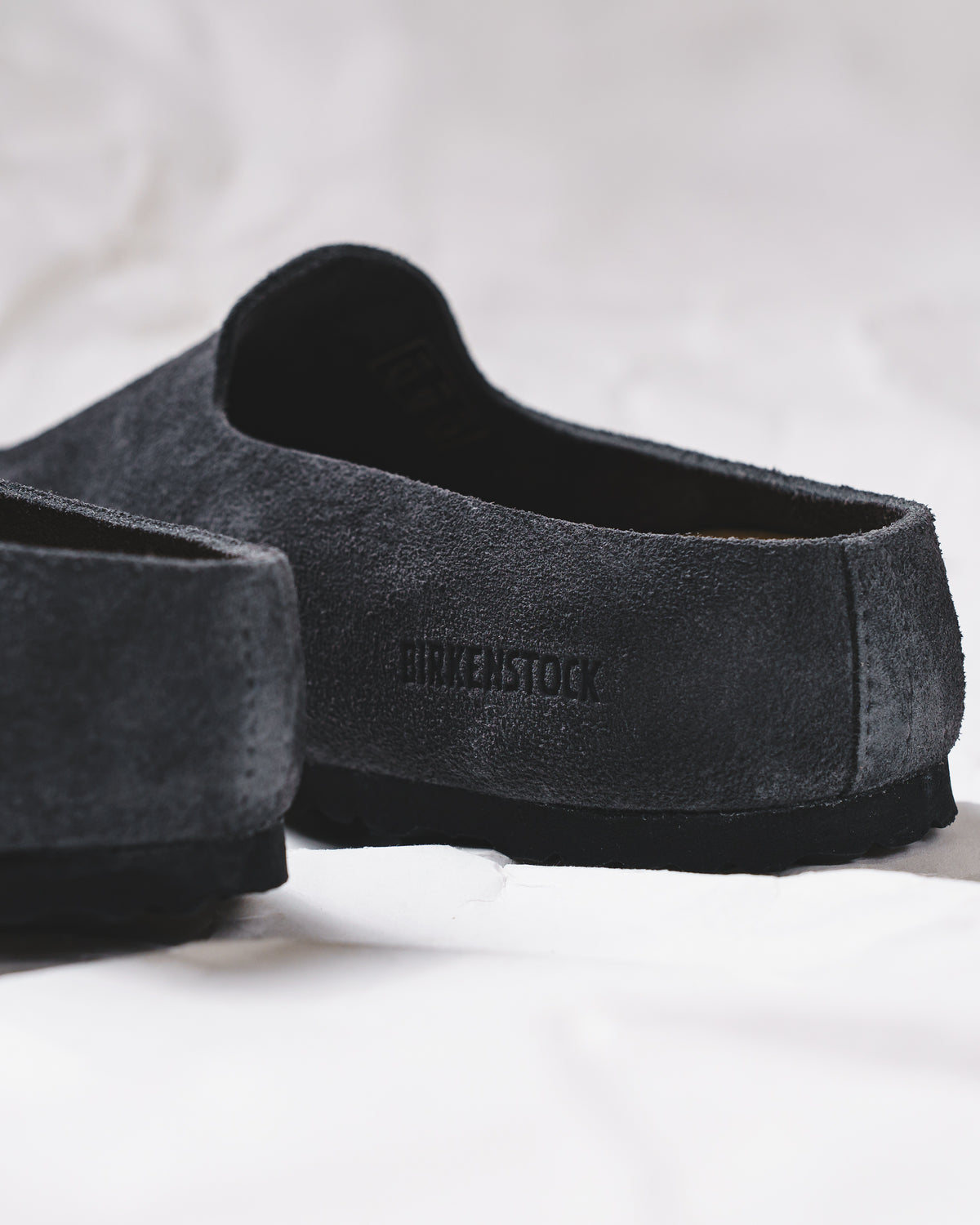 Birkenstock Amsterdam Wrapped Suede Taupe