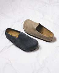 Birkenstock Amsterdam Wrapped Suede Taupe