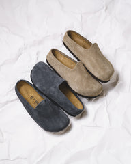 Birkenstock Amsterdam Wrapped Suede Taupe