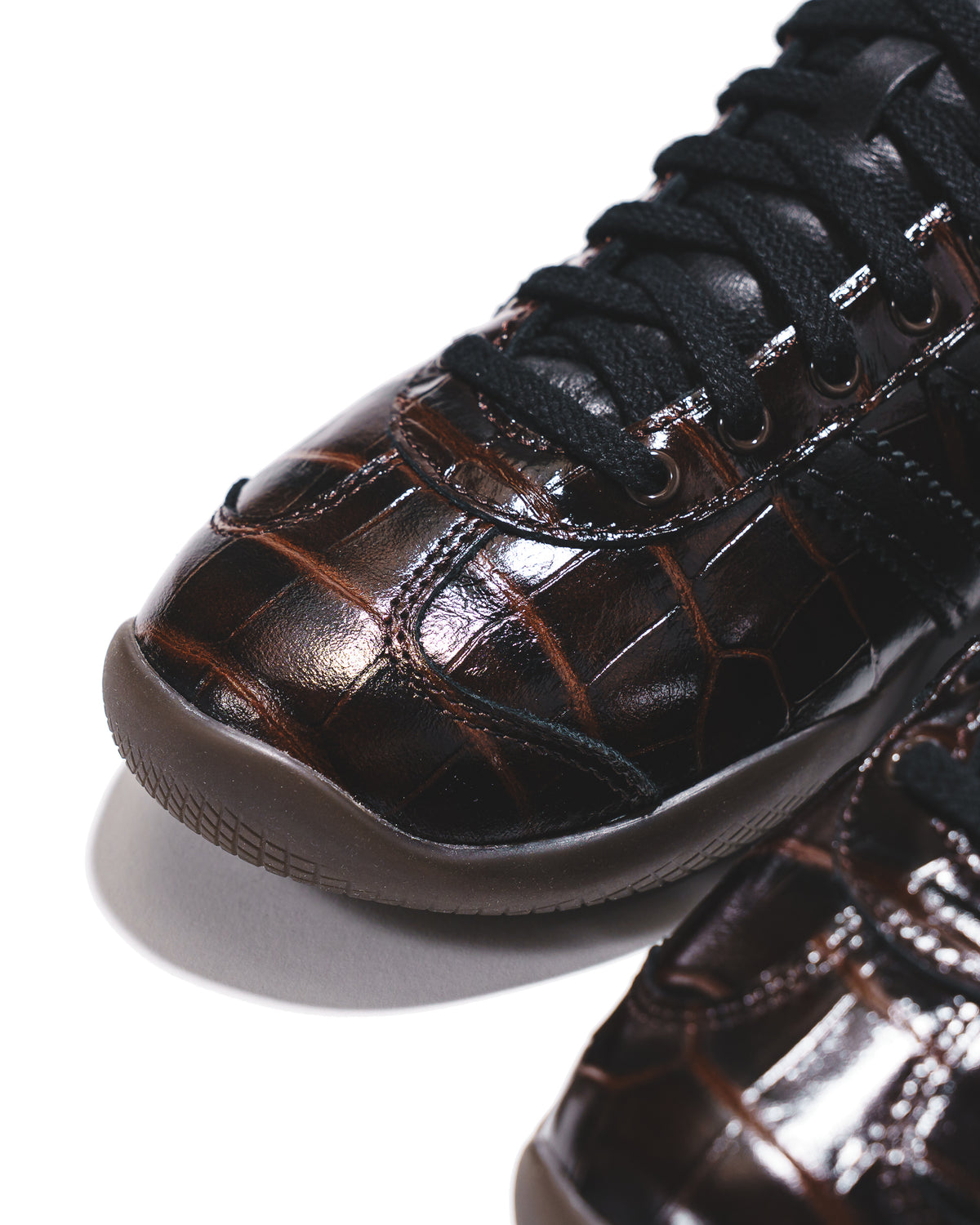 Adidas x Wales Bonner Men Karintha Croc Dark Brown KK0733