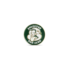 Solestop Run Club Metal Pin Green Gold