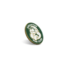 Solestop Run Club Metal Pin Green Gold
