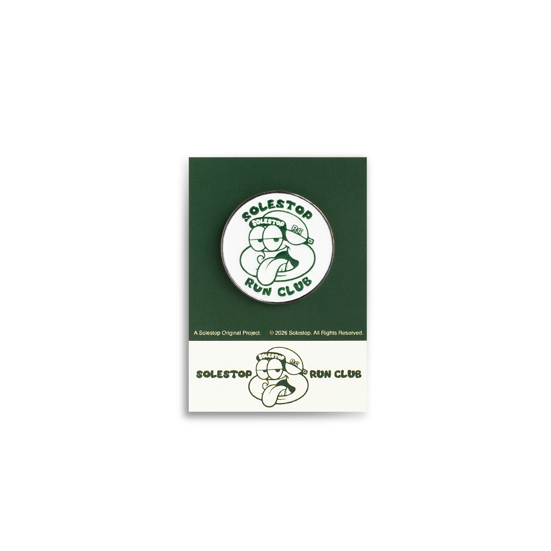 Solestop Run Club Metal Pin White Green Main image