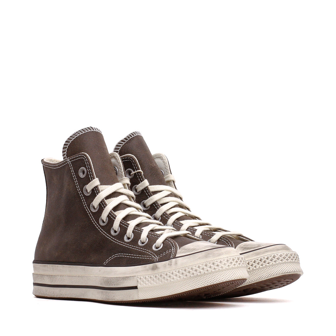 Converse Men Chuck 70 Hi Burnished Leather Black Egret Blue A20047C-001