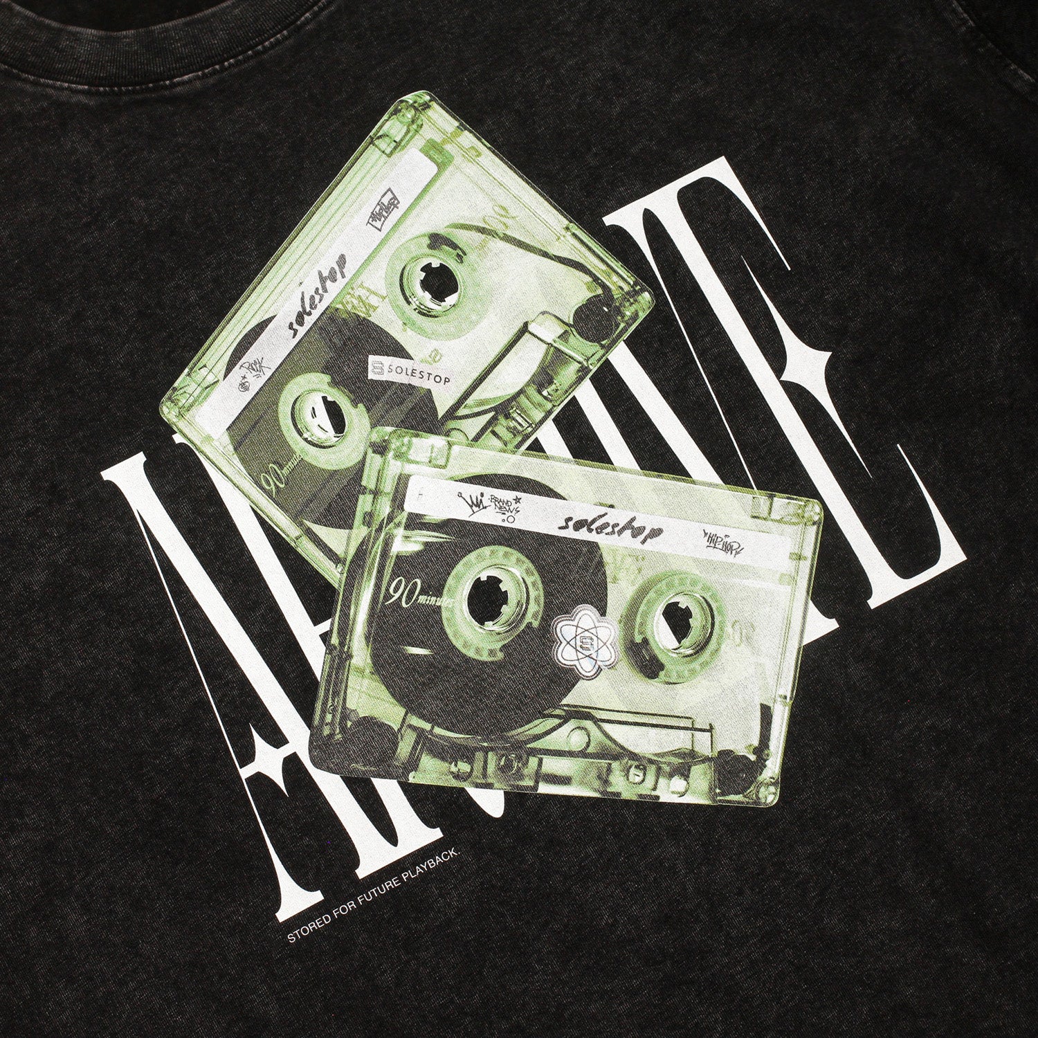 Solestop Archive Washed Boxy Tee Black Secondary image