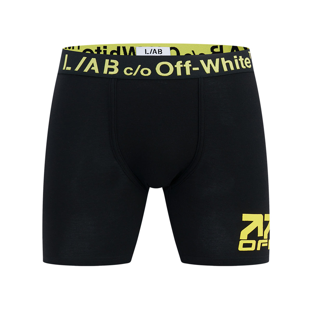 L/AB c/o Off-White Belt Printed Boxer Brief Black