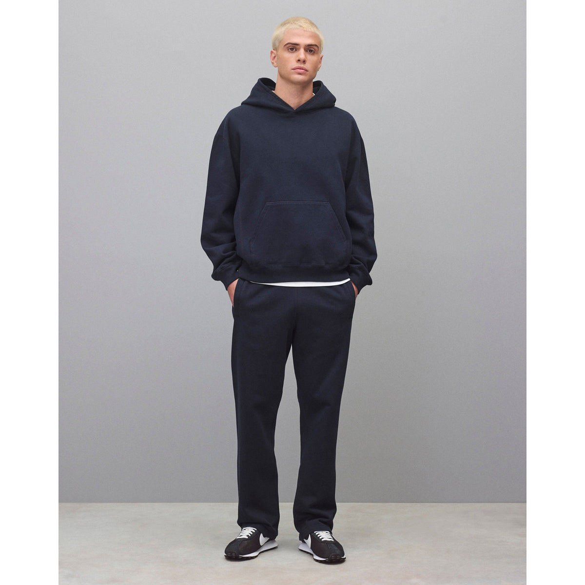 Reigning Champ Brushed Fleece '97 Relaxed Hoodie Navy