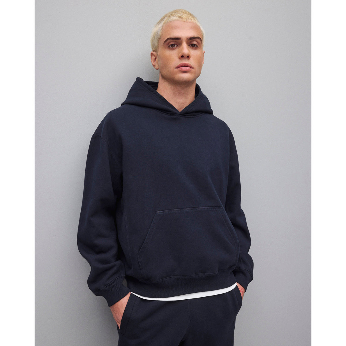 Reigning Champ Brushed Fleece '97 Relaxed Hoodie Navy