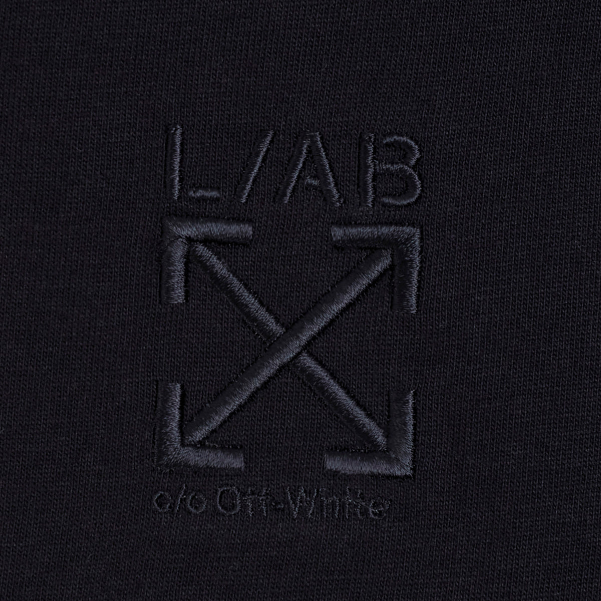 L/AB c/o Off-White Clamp Arrows Chest Logo Classic Crew Undershirts Black/White/Heather Grey - 3PK
