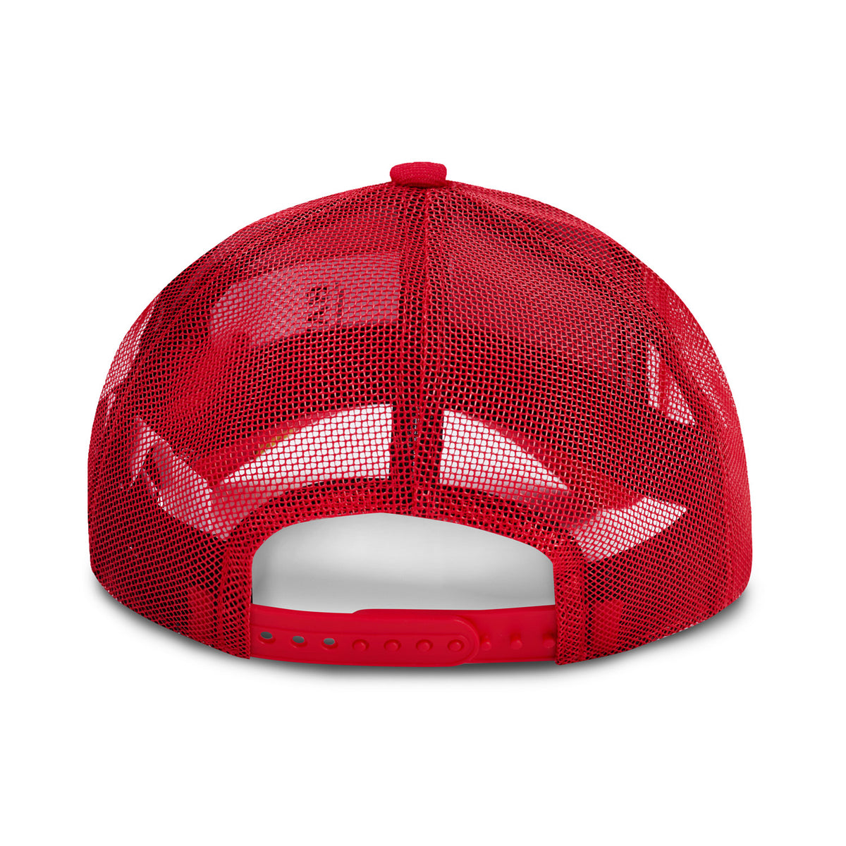 L/AB c/o Off-White Clamp Arrows Curved Brim Trucker Cap High Risk Red