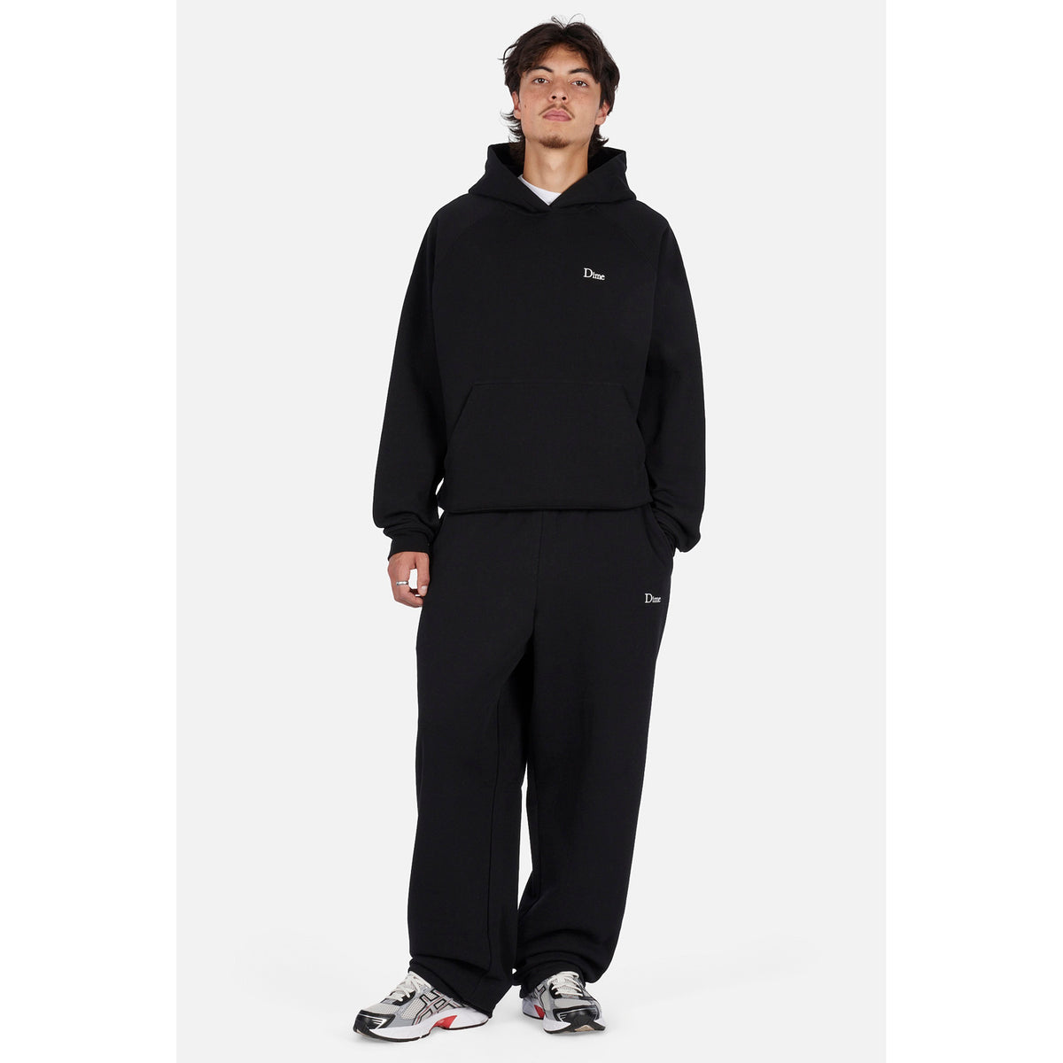 Dime Classic Small Logo Sweatpants Black