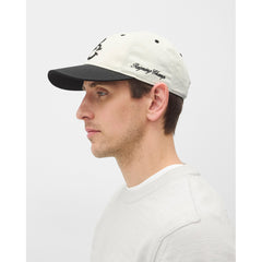 Reigning Champ Colour Block Highlander Strapback Cap Black Ivory