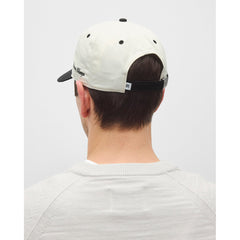 Reigning Champ Colour Block Highlander Strapback Cap Black Ivory