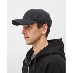 Reigning Champ Cotton Chino Low Pro Monogram Strapback Cap Washed Black