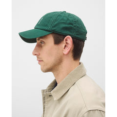 Reigning Champ Cotton Chino Low Pro Strapback Cap Washed British Racing Green