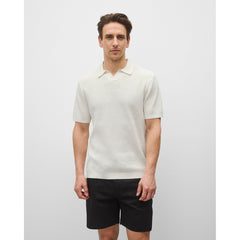 Reigning Champ Cotton Linen Victor Polo Ivory