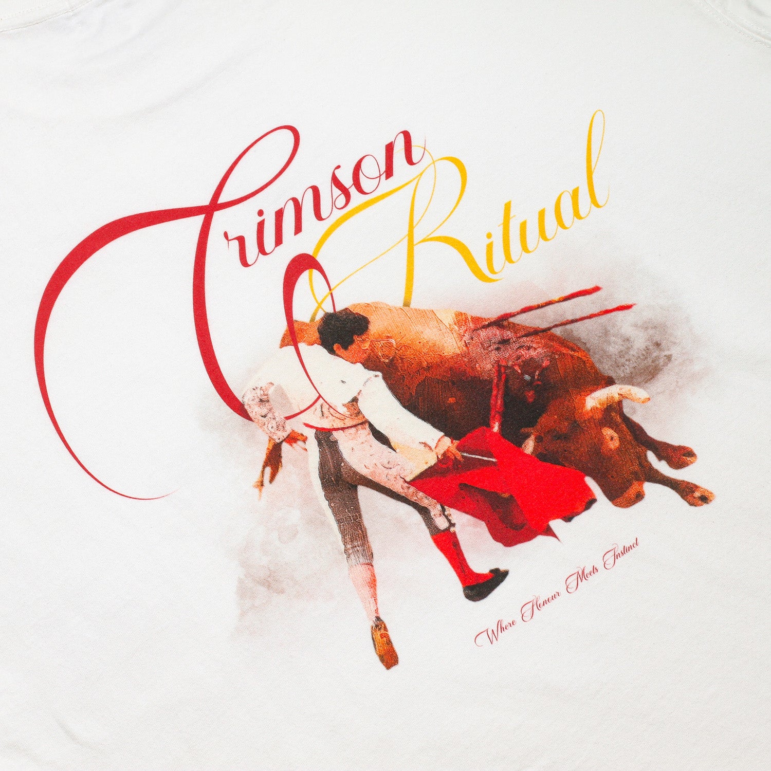 Solestop Crimson Ritual Washed Boxy Tee White