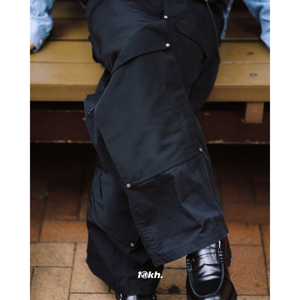 Lakh Double-Knee Functional Painter Pants Black
