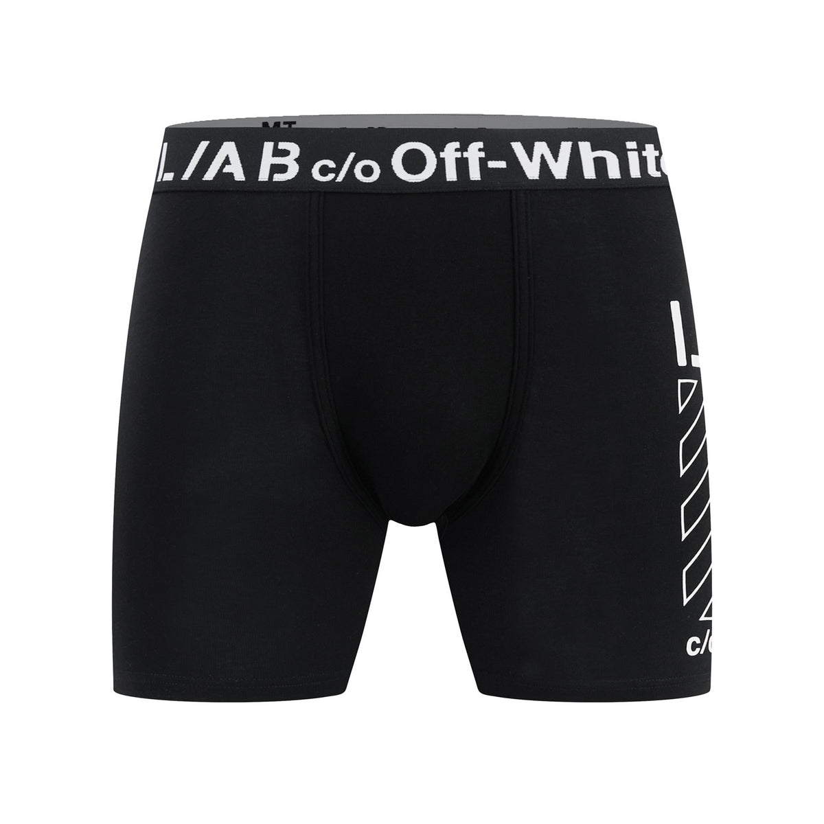 L/AB c/o Off-White Diags Clamp Diags Printed Boxer Brief Black