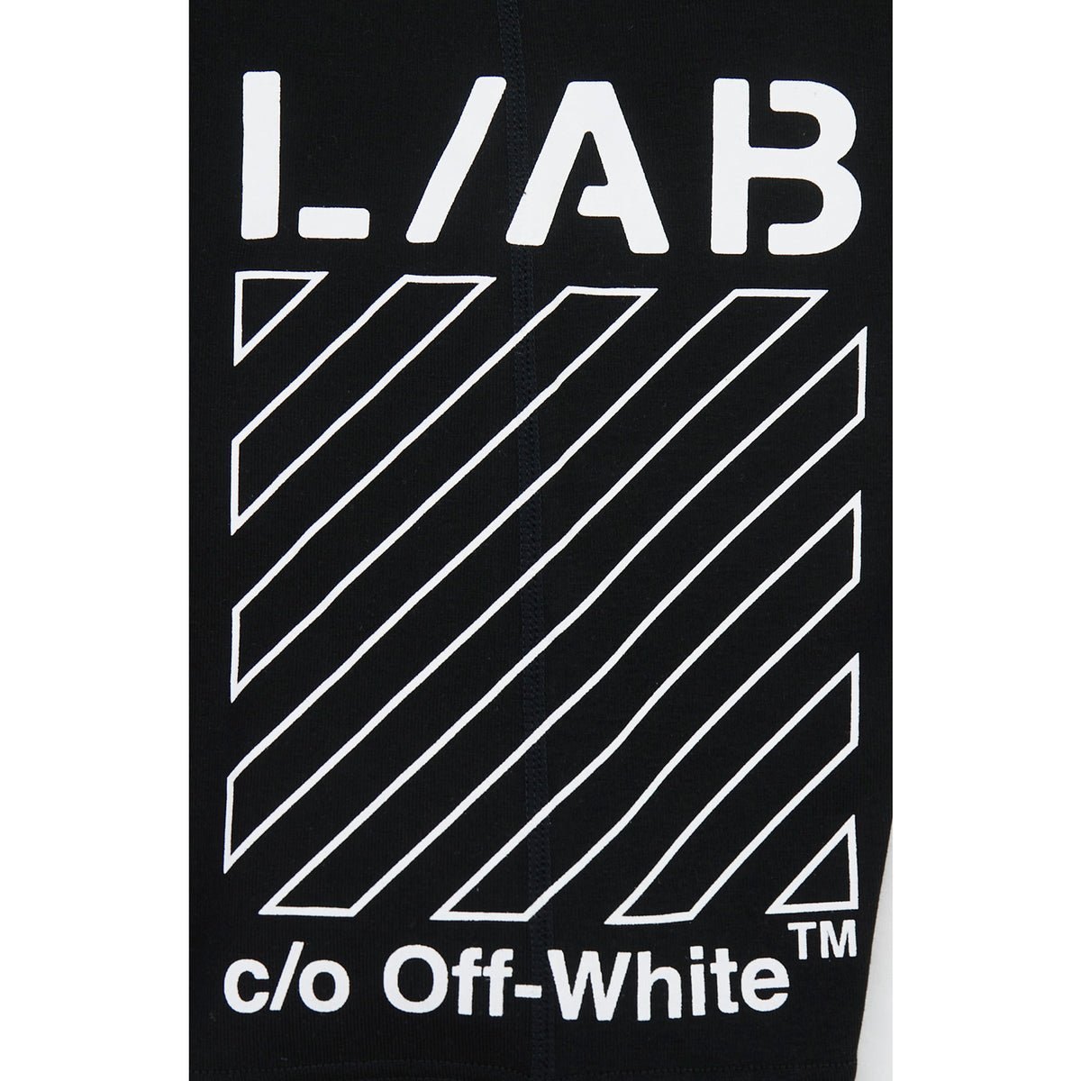L/AB c/o Off-White Diags Clamp Diags Printed Boxer Brief Black