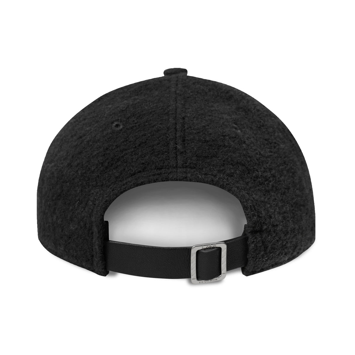 L/AB c/o Off-White Embroidered Curved Brim Sherpa Cap Black