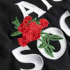 Anti Social Social Club Embroidered Rose Kkotch Tee Black