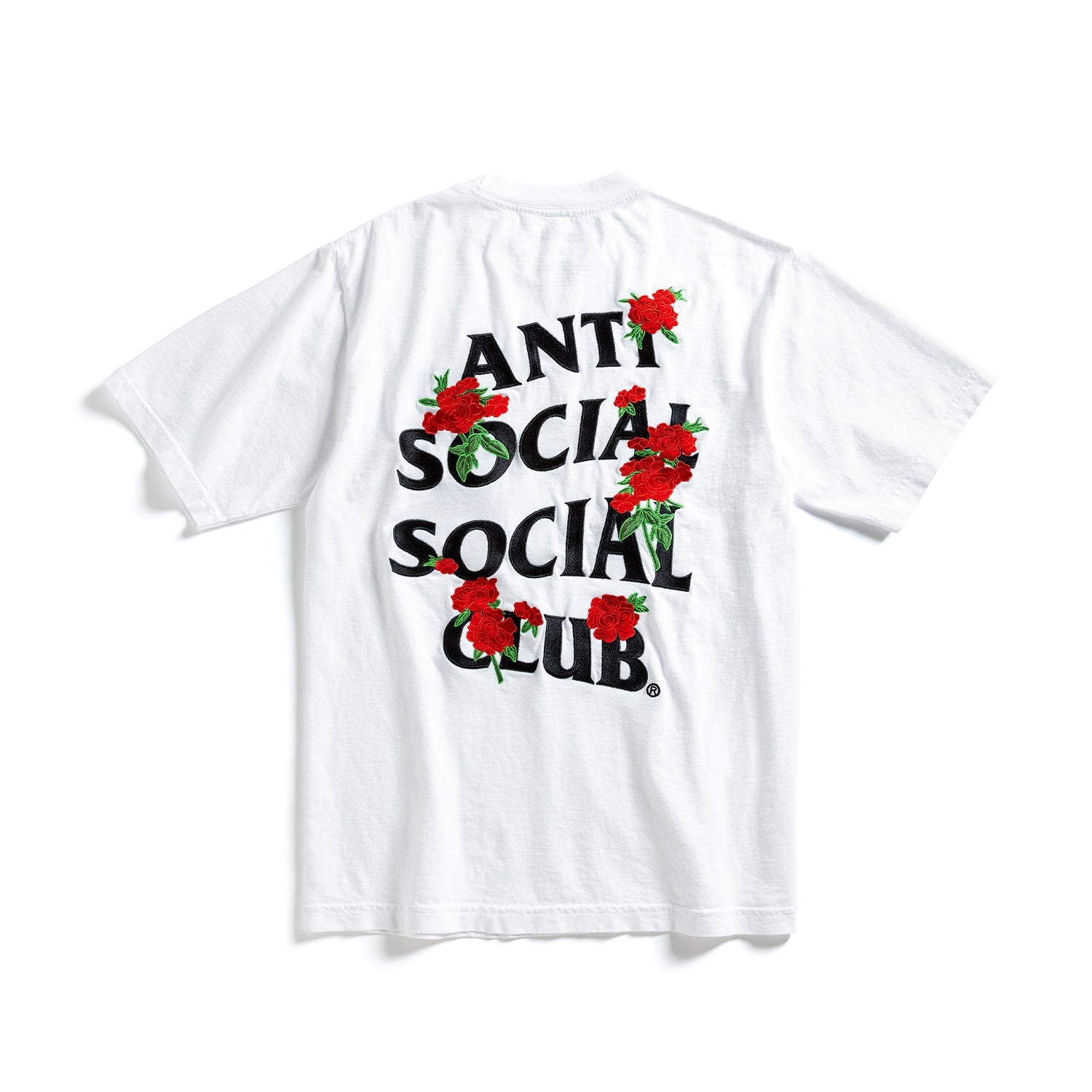 Anti Social Social Club Embroidered Rose Kkotch Tee White Main image