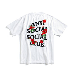 Anti Social Social Club Embroidered Rose Kkotch Tee White