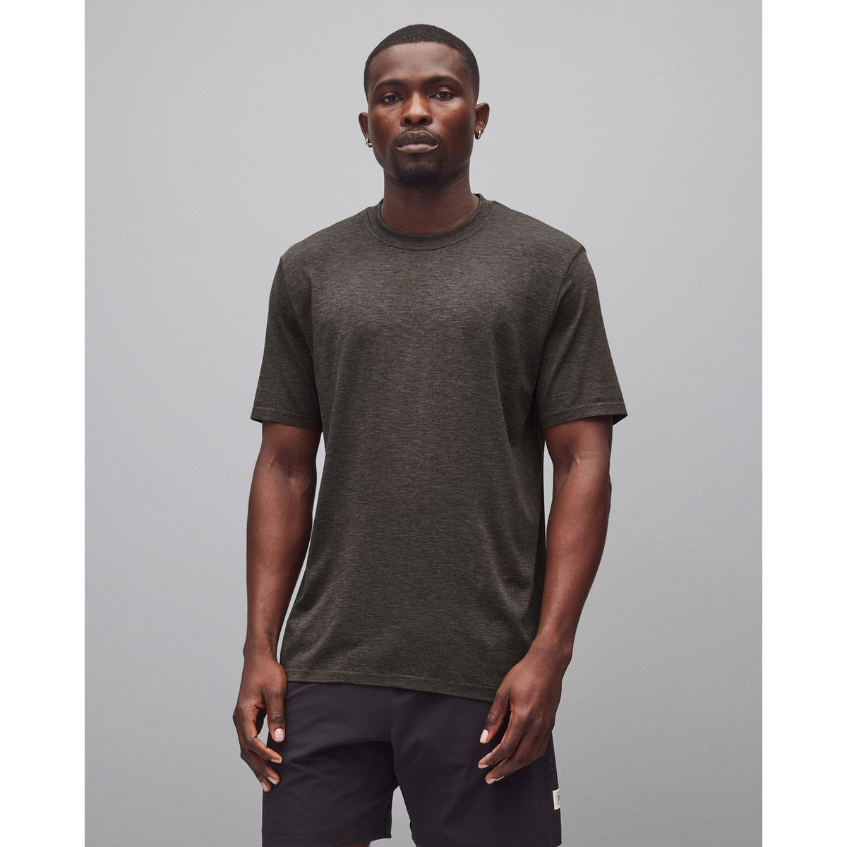 Reigning Champ Engineered Mesh Zone T-Shirt Heather Graphite