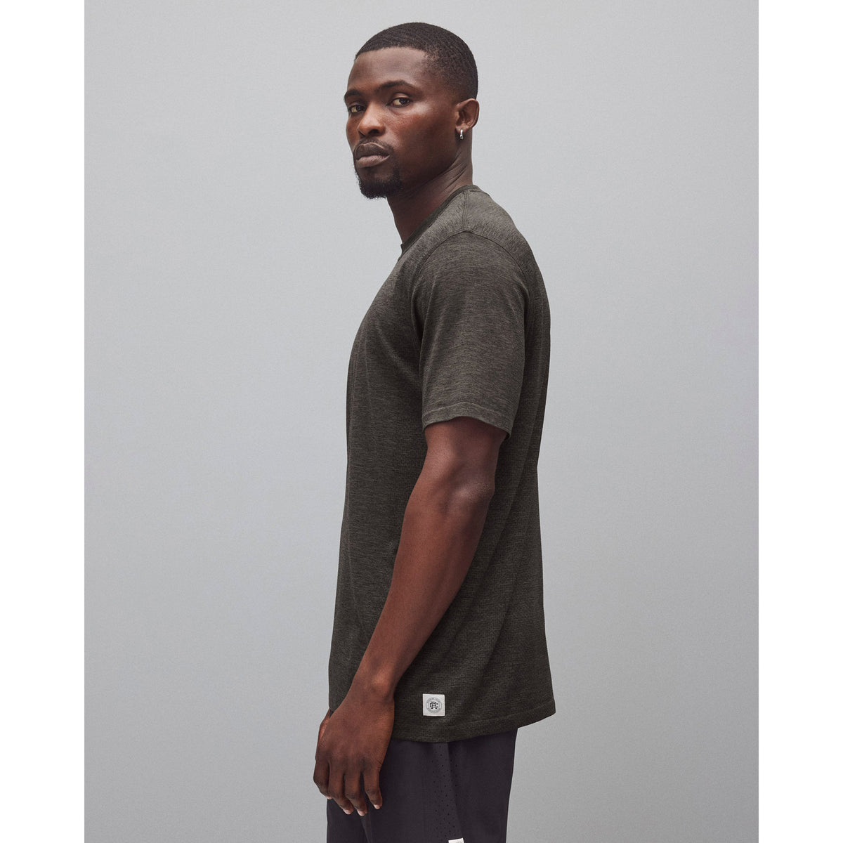 Reigning Champ Engineered Mesh Zone T-Shirt Heather Graphite