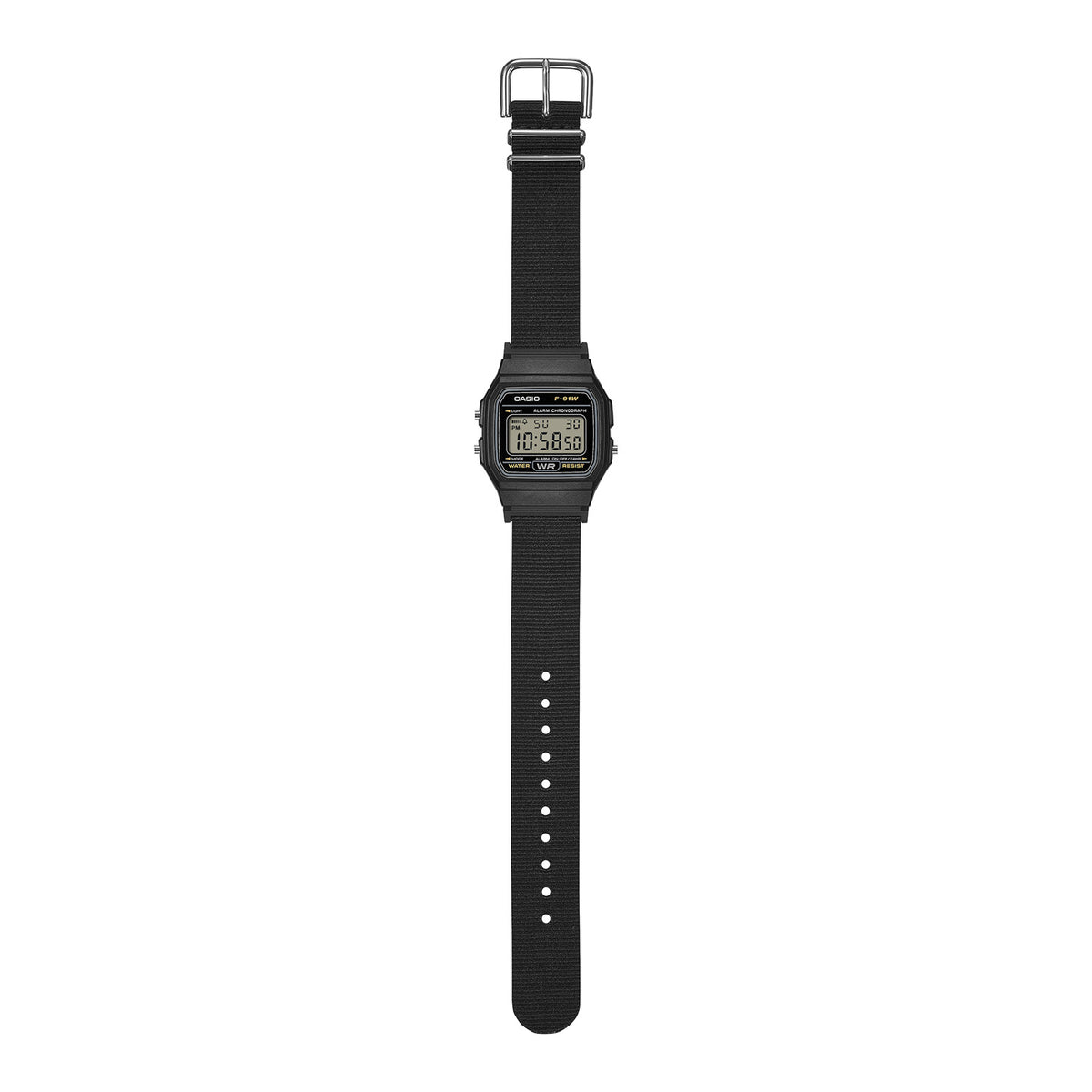 Casio F-91 Cloth Black F91WF-1A