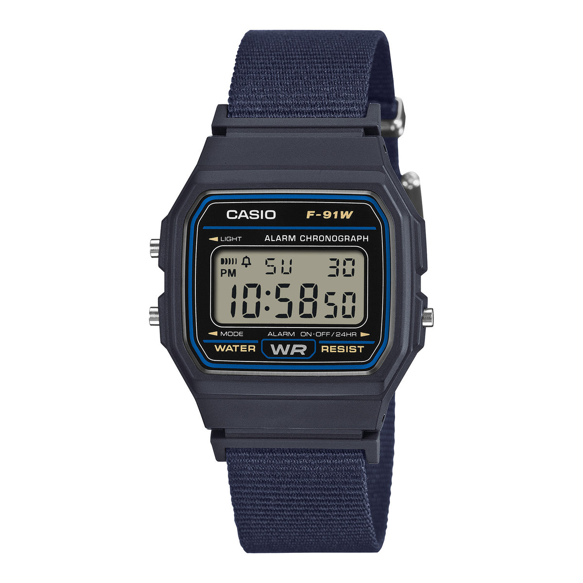 Casio F-91 Cloth Blue F91WF-2A
