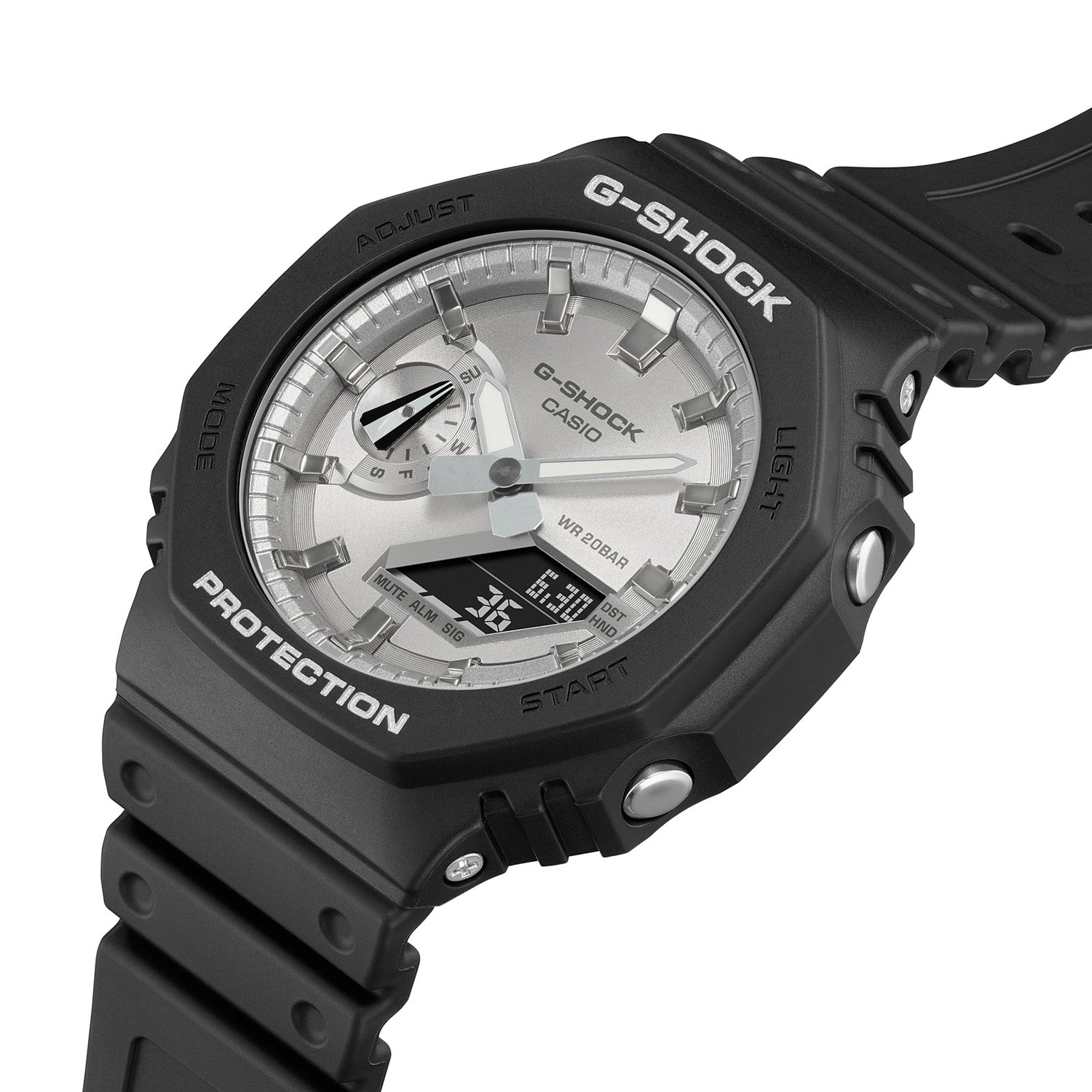 Casio G-Shock 2100 Series Silver GA2100SB-1A