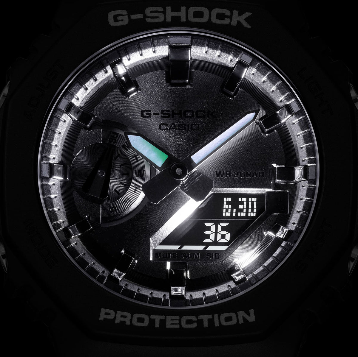 Casio G-Shock 2100 Series Silver GA2100SB-1A