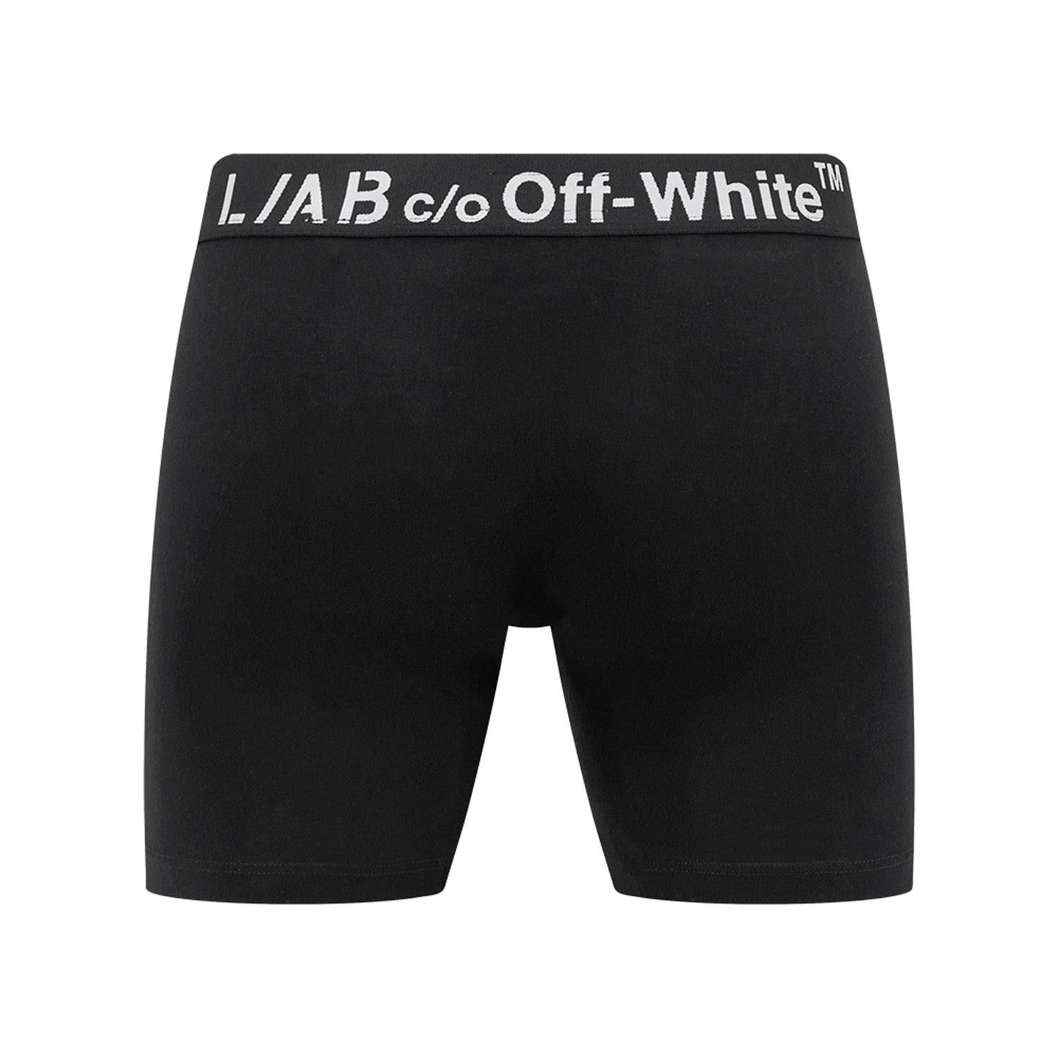 L/AB c/o Off-White Horizontal Big Logo 6-inch Boxer Briefs without Fly Black - 3PK Secondary image