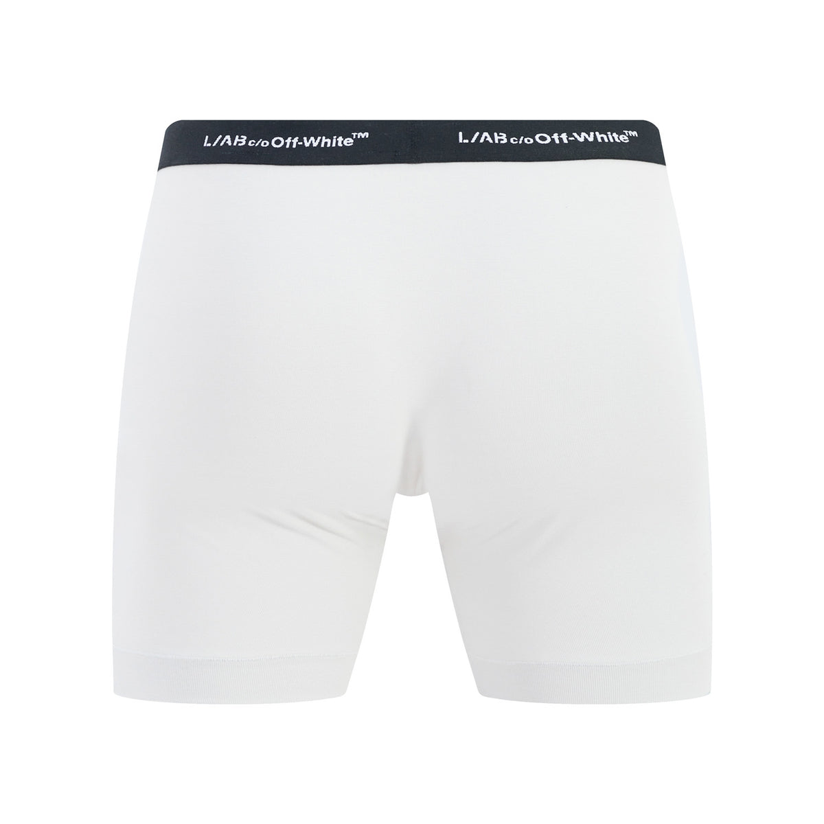 L/AB c/o Off-White Horizontal Repeat 6-inch Boxer Briefs with Fly Black/White/Heather Grey - 3PK