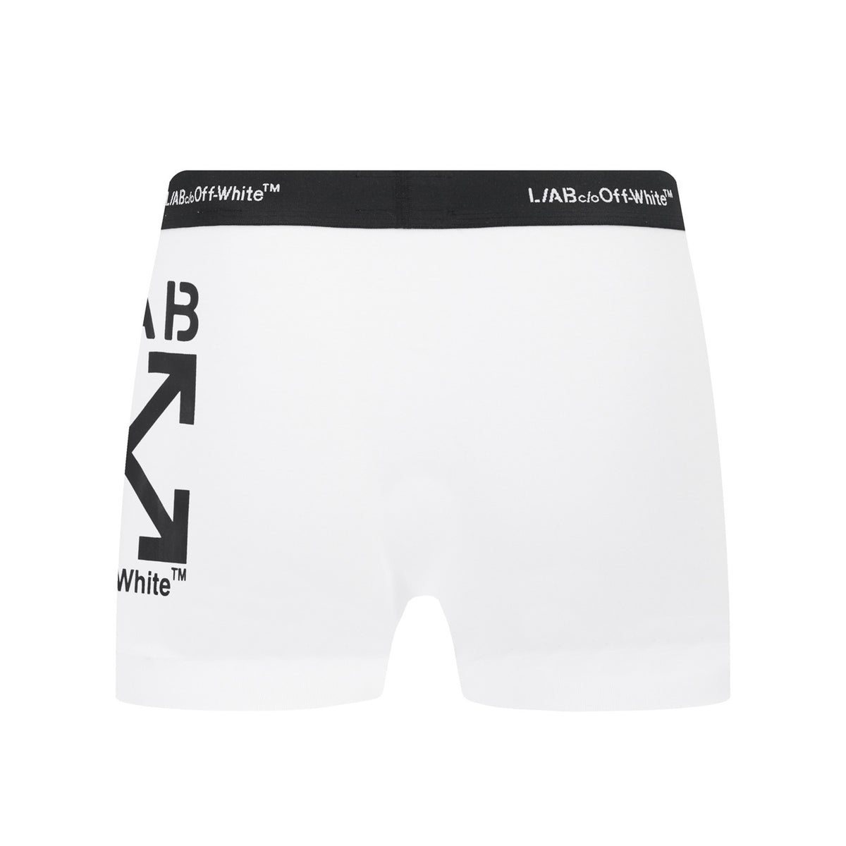 L/AB c/o Off-White Horizontal Repeat Big Arrows 3" Trunks with Fly Black/White/Heather Grey - 3PK