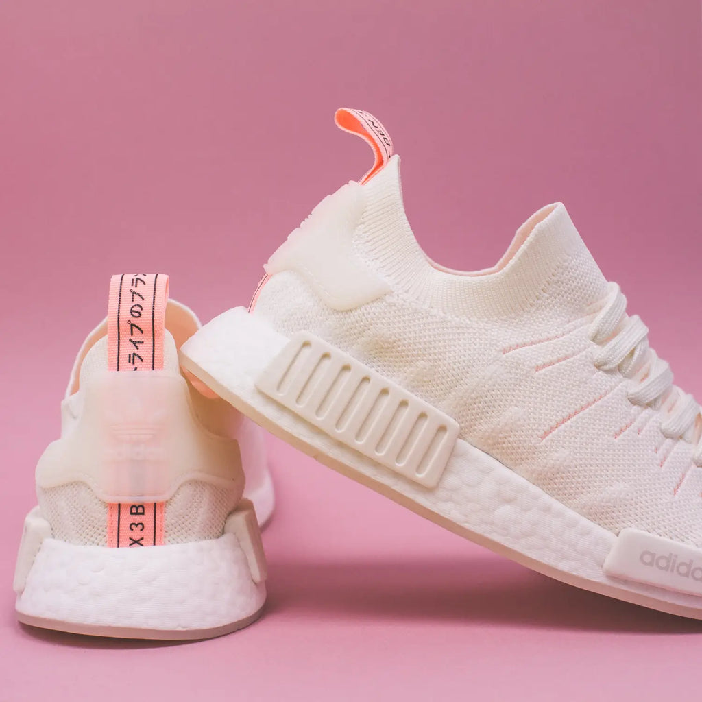 Adidas Originals NMD R1 STLT Pk W Women Boost White Clear Orange - (B37655)