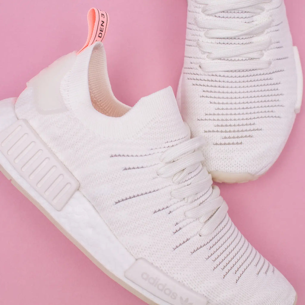 Adidas Originals NMD R1 STLT Pk W Women Boost White Clear Orange - (B37655)