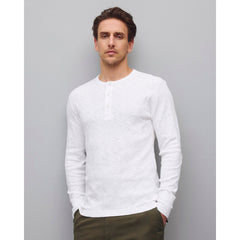 Reigning Champ 1x1 Slub Slim Henley White