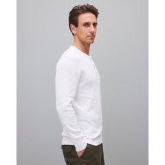 Reigning Champ 1x1 Slub Slim Henley White