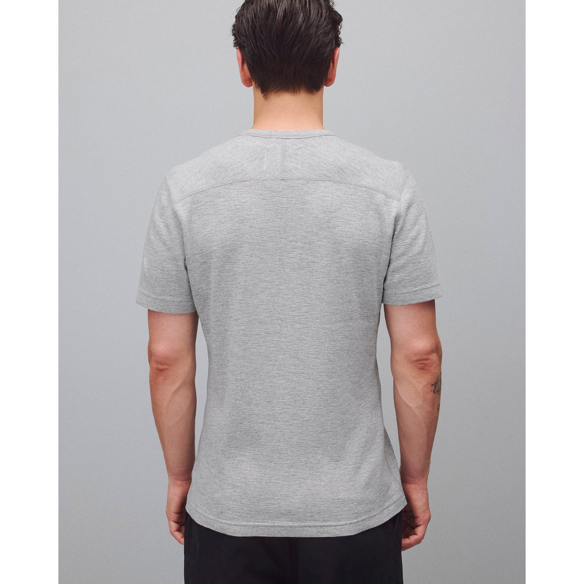 Reigning Champ 1x1 Slub Slim T-Shirt Heather Grey