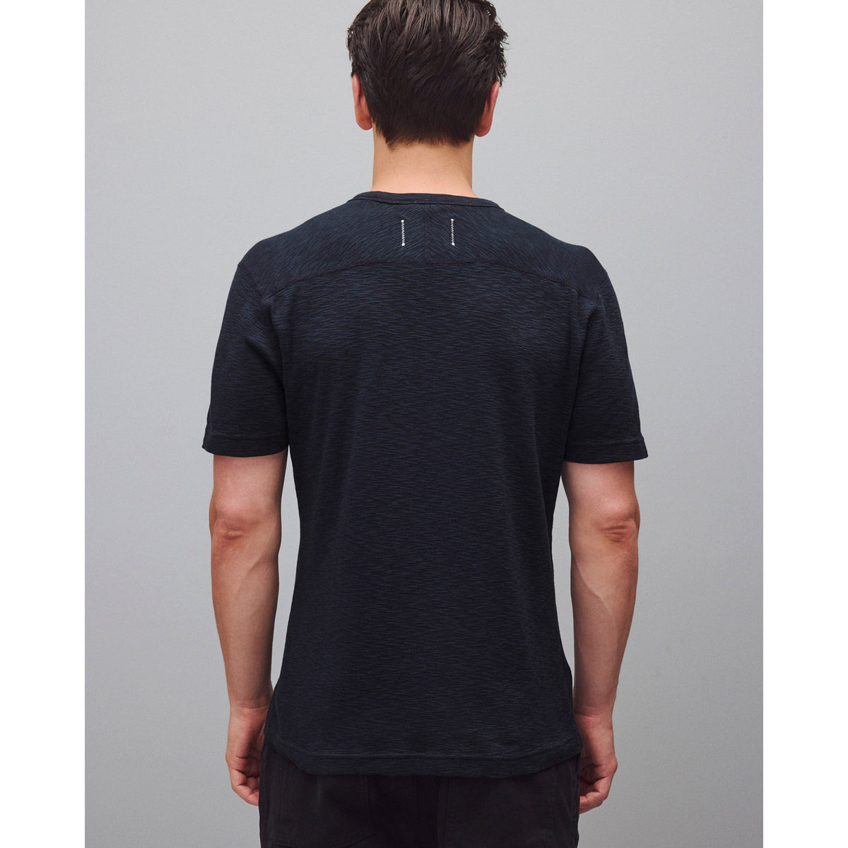 Reigning Champ 1x1 Slub Slim T-Shirt Navy