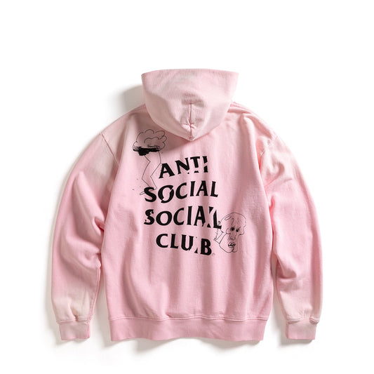Anti Social Social Club Illustrated Hoodie Pink