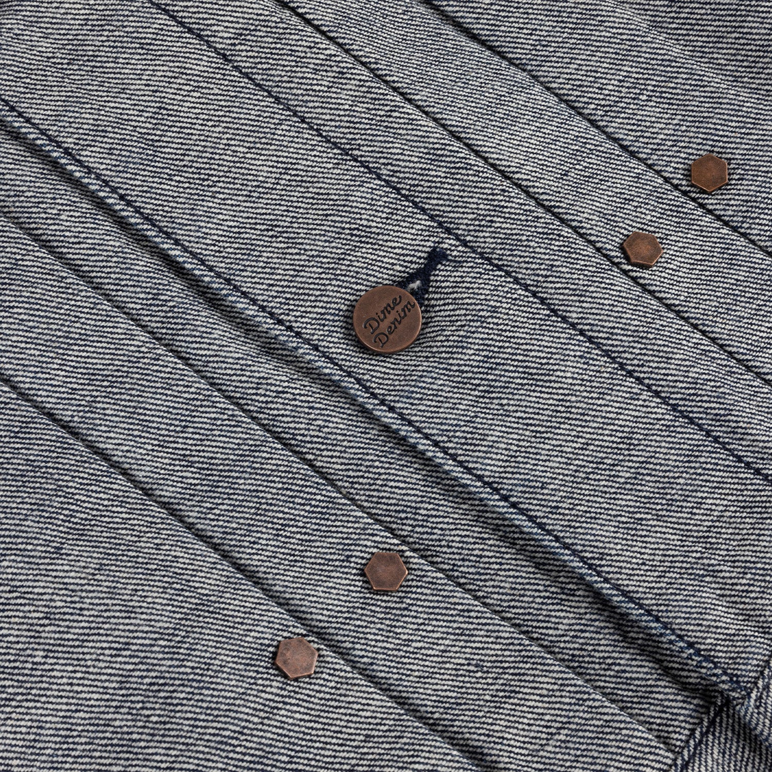 Dime Pleated Denim Jacket Reversed Indigo Secondary image