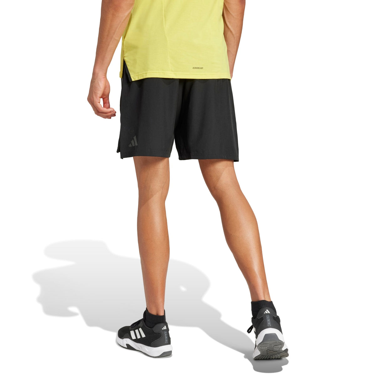 Adidas Men Designed-for-Training 3-Stripes Shorts Black