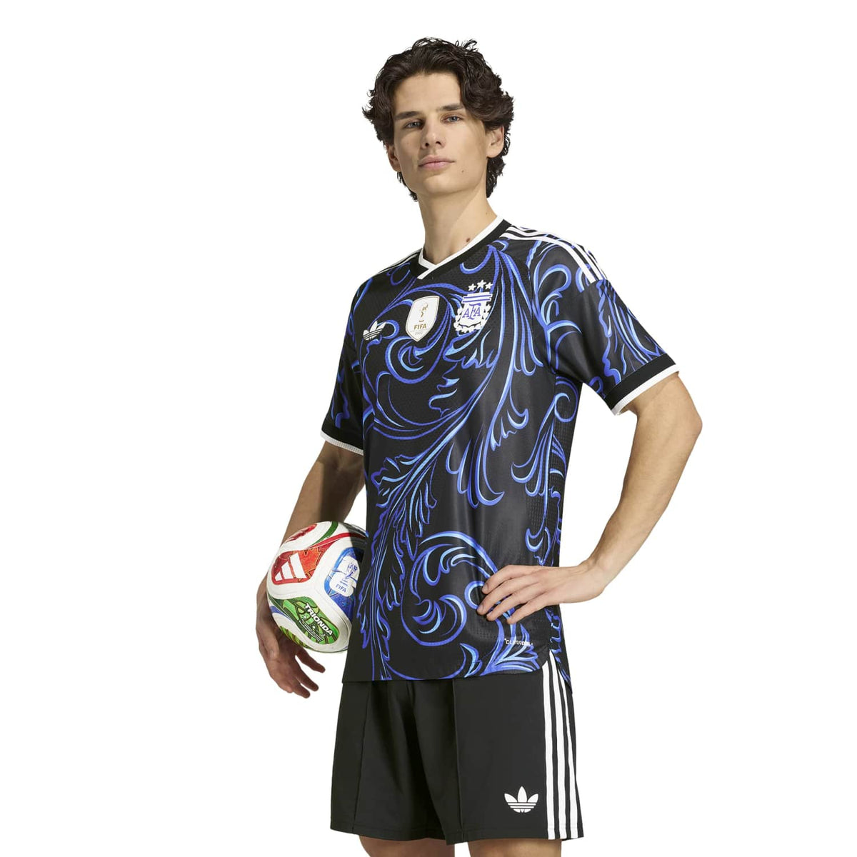 Adidas Argentina 26 Away Authentic Jersey Black